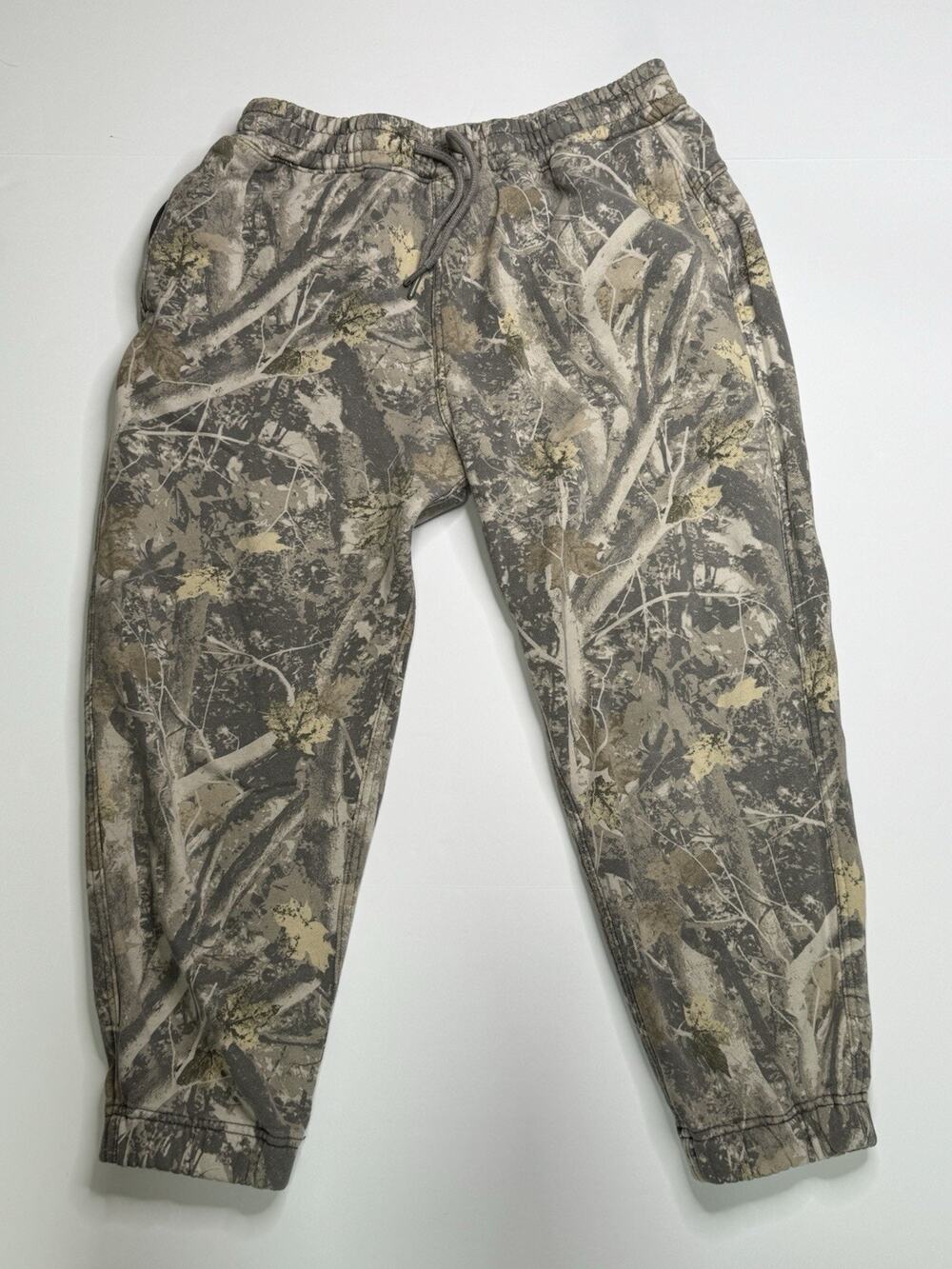 Abercrombie Fitch SoftAF Camo Jogger Sweatpants Mens S Short Fleece Gray Small